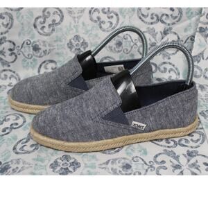 TOMS Womens Redondo Navy Slub Chambray Slip-on‎ Size 5.5